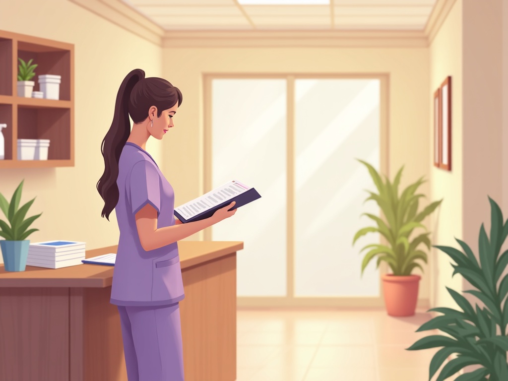 A hospice nurse providing can hospice come to an assisted living in a sunlit assisted living room, holding an elderly patient's hand with gentle reassurance