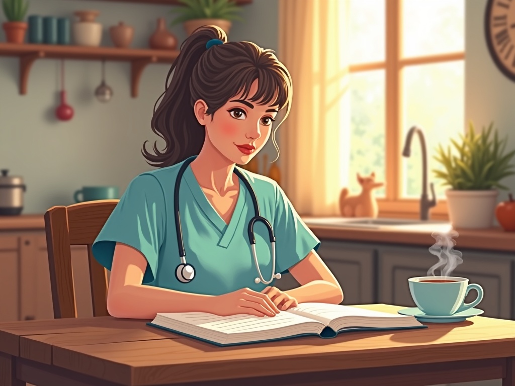 A hospice nurse holding an elderly patient's hand in a sunlit Arizona home bedroom — the kind of early, attentive care that illustrates why early hospice enrollment leads to better outcomes for patients and families.
