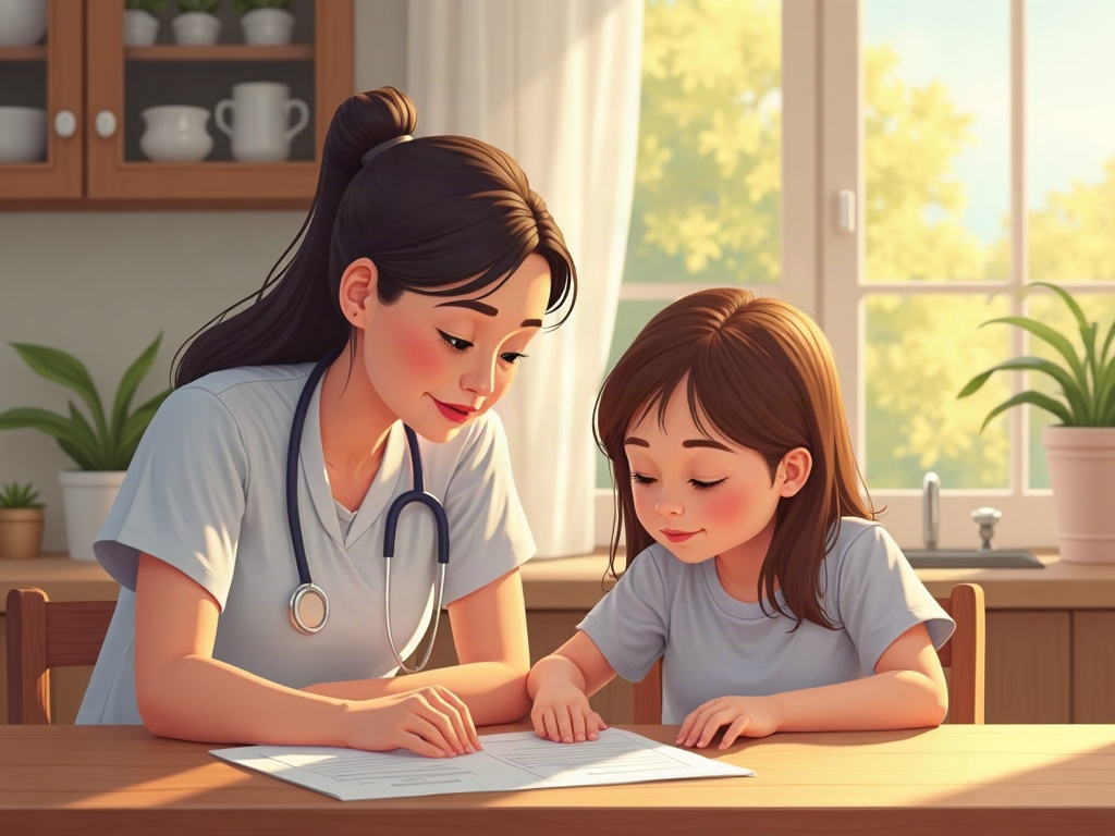 A what end stage kidney failure feels like hospice nurse providing gentle comfort care to an elderly patient in a warm, sunlit bedroom