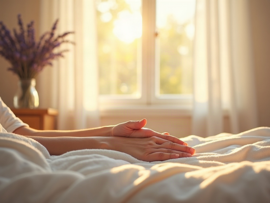 A hospice nurse practitioner offering compassionate support to a family member navigating is it normal to feel relief when a parent dies in a warm home setting